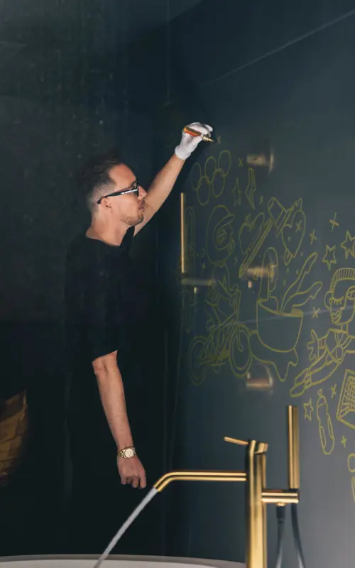 JEE-O Golden Suite muur illustraties