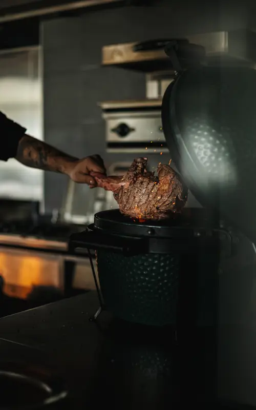 bereiding vlees Restaurant Olympic Club